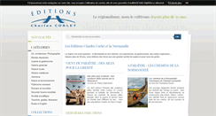 Desktop Screenshot of corlet-editions.fr