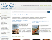 Tablet Screenshot of corlet-editions.fr